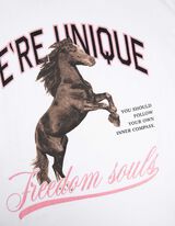 T-s&auml;rk - s&auml;delev motiiv - valge