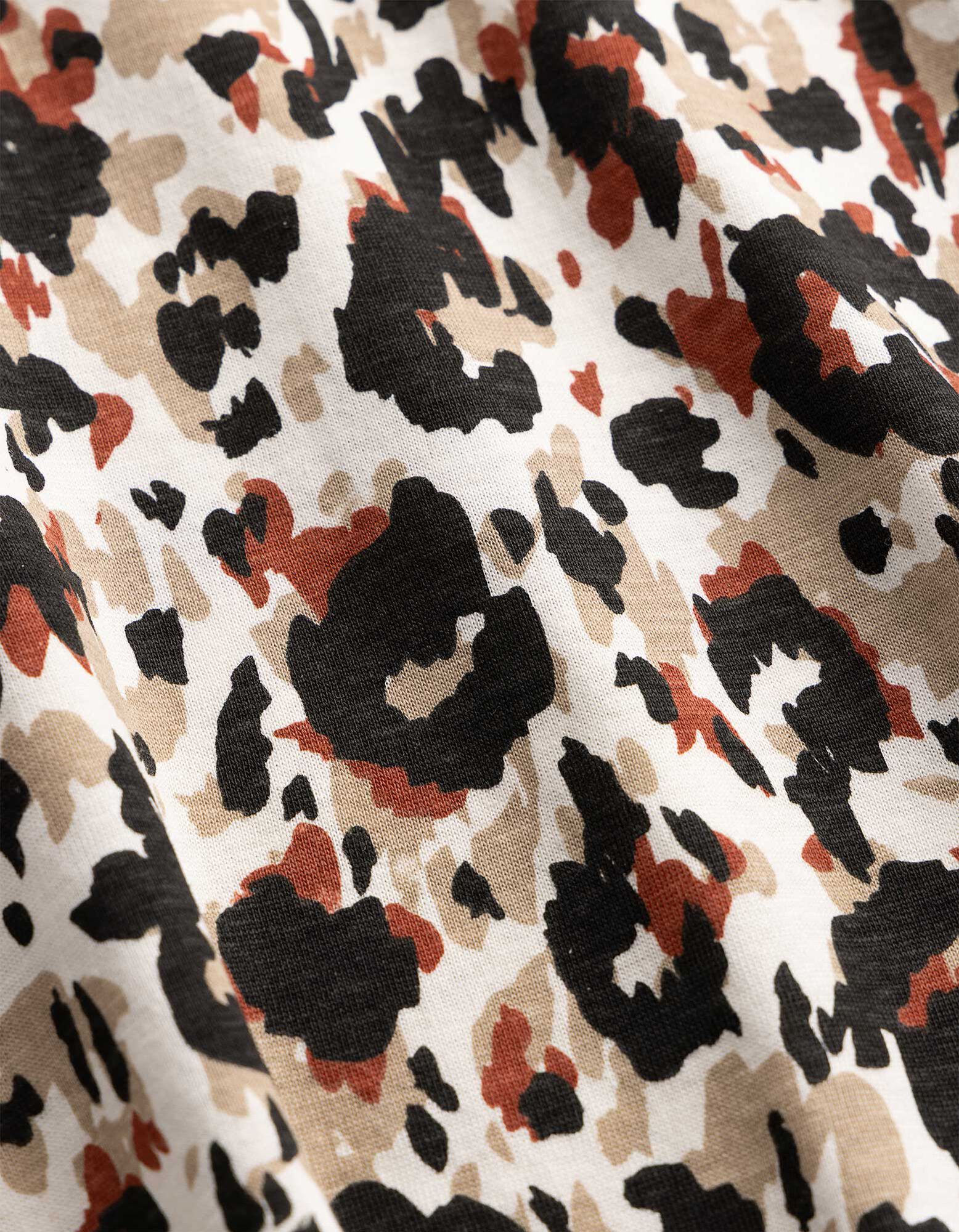 T-Shirt - Allover-Muster - wei&szlig;