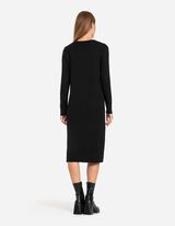 Gebreide jurk - LENZING™ ECOVERO™ - zwart