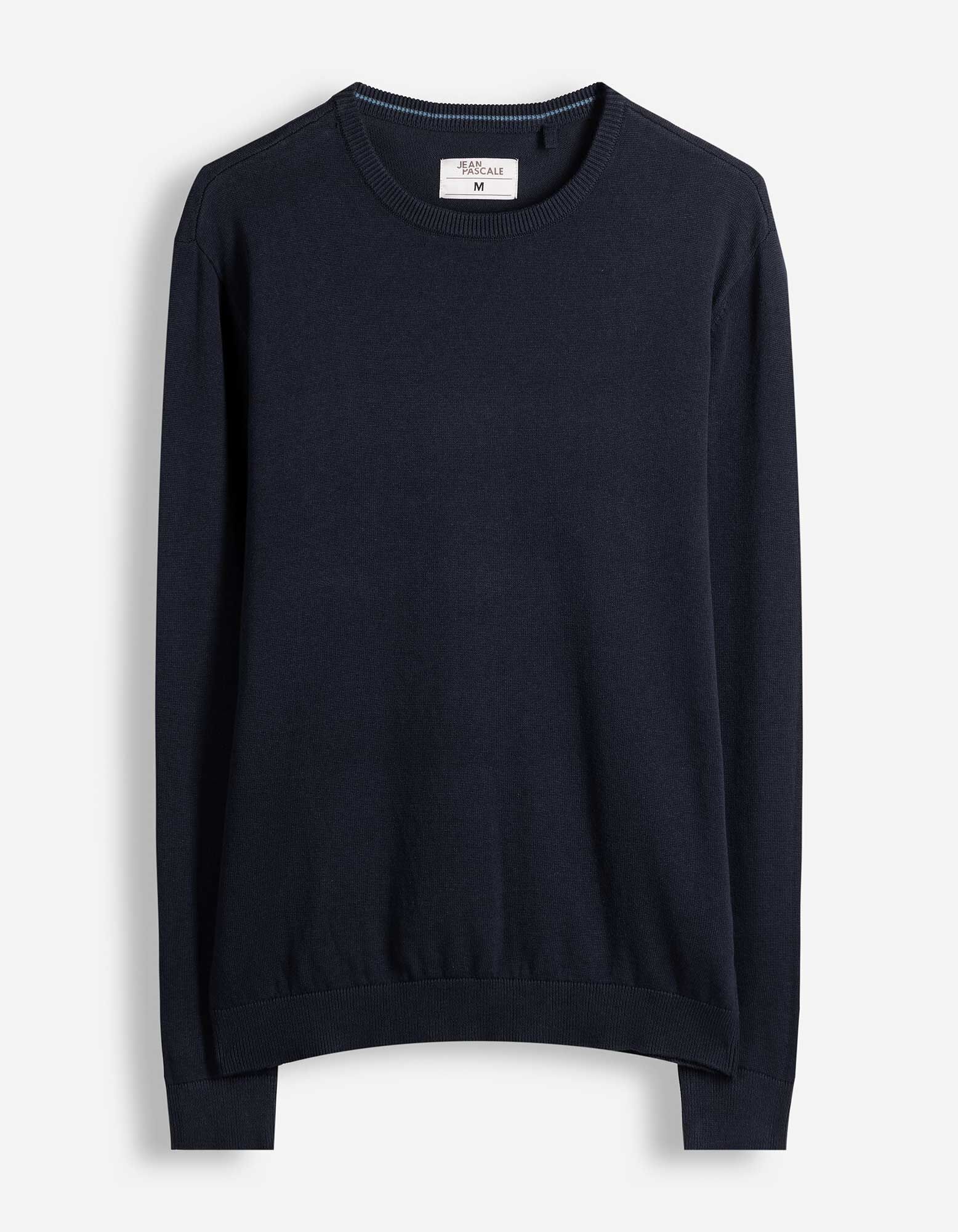 Pullover - Baumwolle - Dunkelblau
