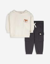 Sweater en broek set - Sweatstof - wit