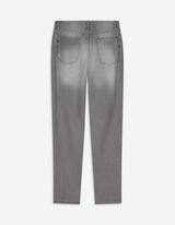 Jeans - Girlfriend Fit - Gri