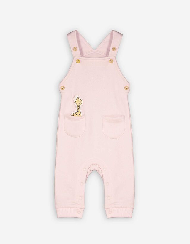 Tuinbroek - Borduursels - roze