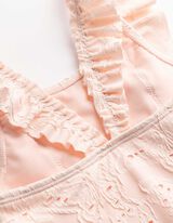 Badeanzug - Lochspitze - rosa