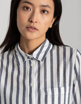 Camicia blusata - Oversized Fit - blu scuro