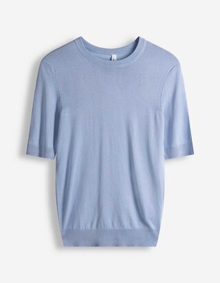 Pullover - Kurze &Auml;rmel - hellblau