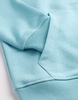 Sweatjacke - R&uuml;ckenprint - hellblau