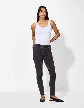 Jeans - einfarbig - grau