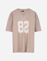 T-Shirt - Mesh - hellbraun