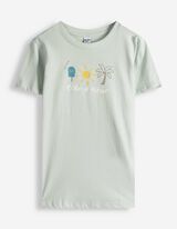 Shirt - Frontprint - hellblau