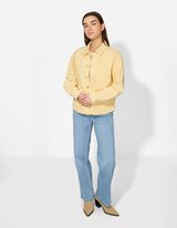 Hemdjacke - einfarbig - hellgelb