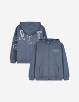Sweatjacke - Oversized Fit - hellblau