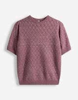 Trui - Korte mouwen - lila