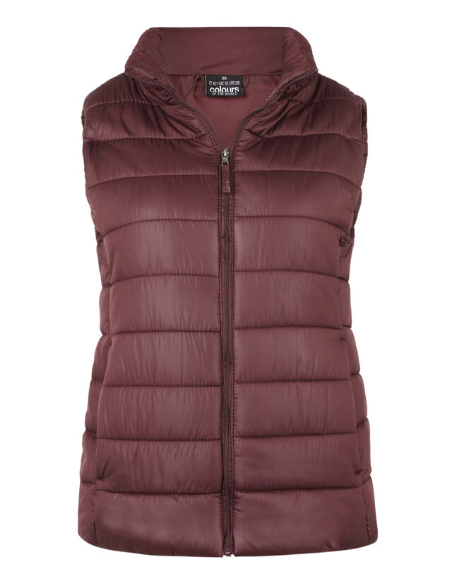 Damen Steppweste mit Stehkragen