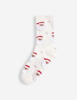Socken - gemustert - Off-White
