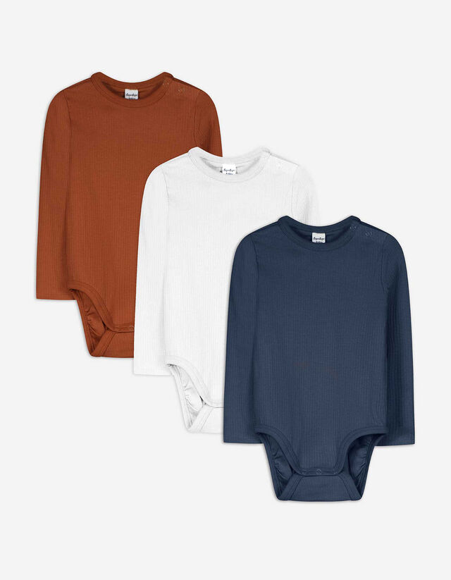 Romper lange mouw - set van 3