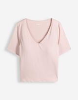 T-Shirt - Stretchanteil - Flieder