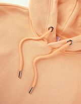 Pulover s kapuco - Kengurujski žep - oranzna