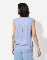 Top - Streifen - blau