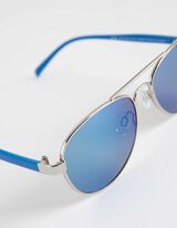 Pilotenbril - gespiegeld - zilver