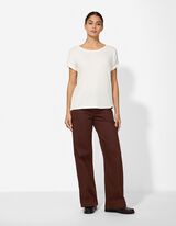 Hose - Wide Fit - dunkelbraun