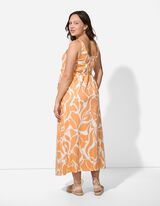 Zwangerschapsjurk - Motief all-over - oranje