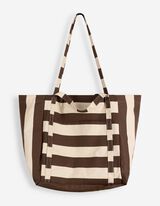 Tas - Strepen - bruin