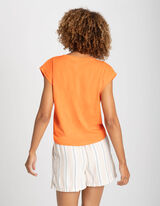 Shirt - Ronde hals - oranje