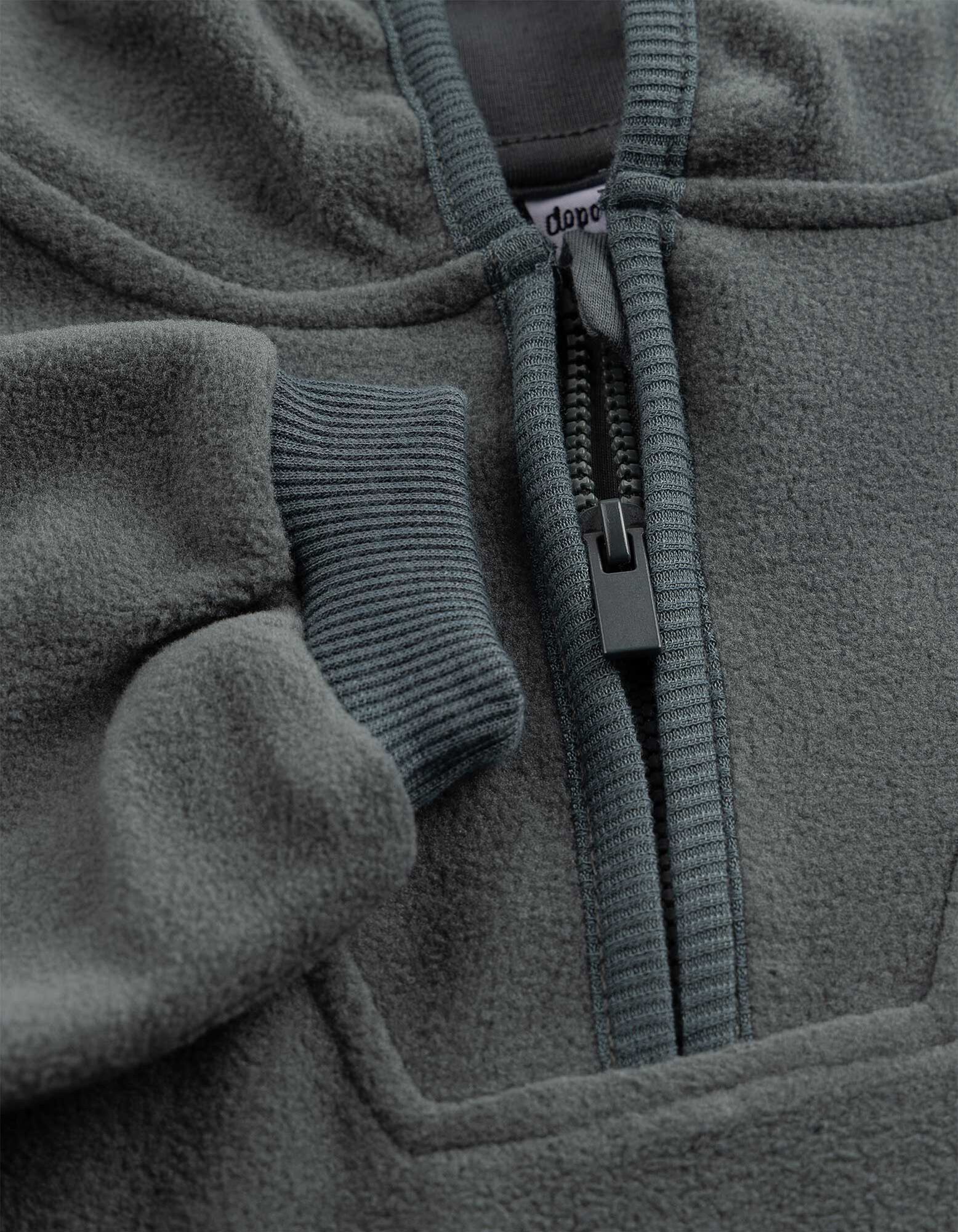 Set aus Kapuzenpullover und Hose - Fleece - Dunkelgr&uuml;n