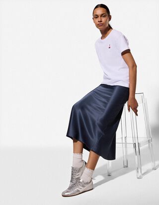 Fustă - Monocrom - Albastru inchis