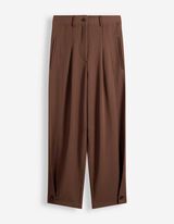 Broek - Imitatie su&egrave;de - bruin