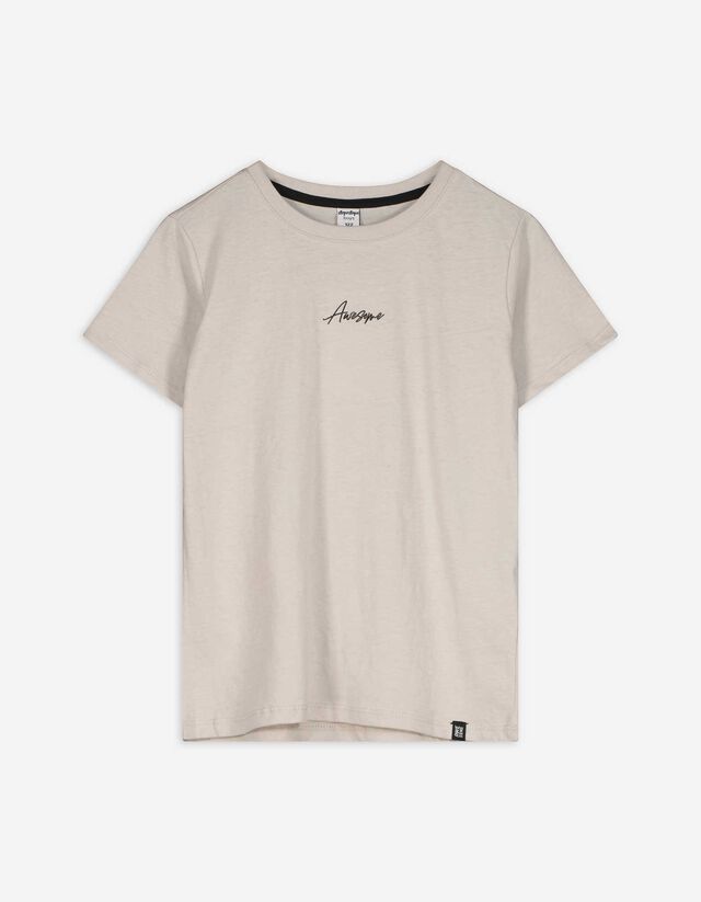 T-Shirt - Print - beige