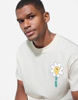 Póló - Hátul nyomtatott minta - feher