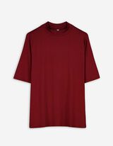 Shirt - Viscosemix - donkerrood