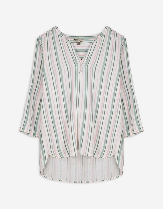 Blouse - Strepen - wit