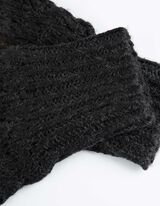 Cardigan lungo - Effetto lana - nero