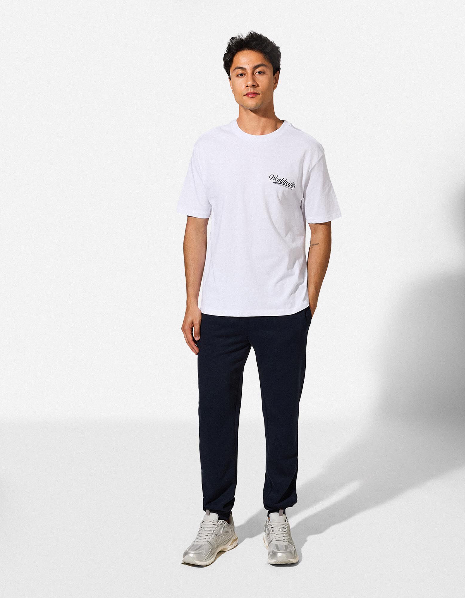 T-Shirt - R&uuml;ckenprint - wei&szlig;