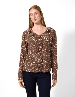 Allover-Print - Braun