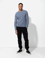 Pullover - Estremità arrotolate - blu