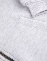 Felpa aperta - Tasca a marsupio - grigio chiaro