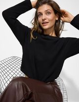 Sweatshirt - Kordel - schwarz