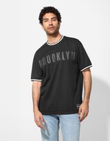 T-Shirt - Mesh - schwarz