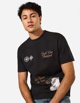 T-Shirt - R&uuml;ckenprint - schwarz