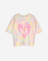 T-Shirt - Batikmuster - rosa