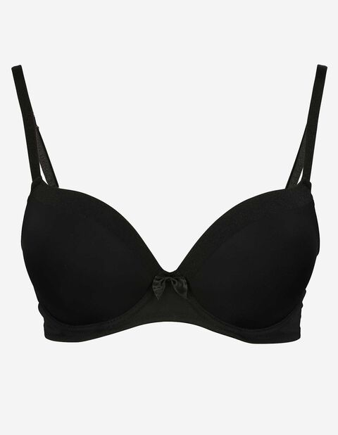 Takko Damen Push-Up-BH - Schleifenapplikation schwarz 80B