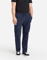 Pantaloni cargo - Amestec de bumbac - Albastru inchis