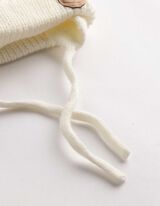 Bonnet - Grosse maille - Blanc cass&eacute;