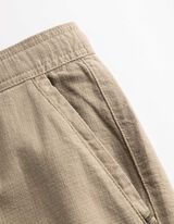 Chinohose - Leinen-Optik - beige