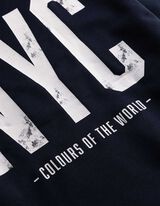 Sweatshirt - Frontprint - dunkelblau