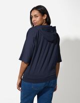 Kardiganas - Trijų ketvirčių rankovės - tamsiai melynas